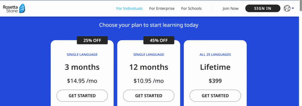 Choose your plan