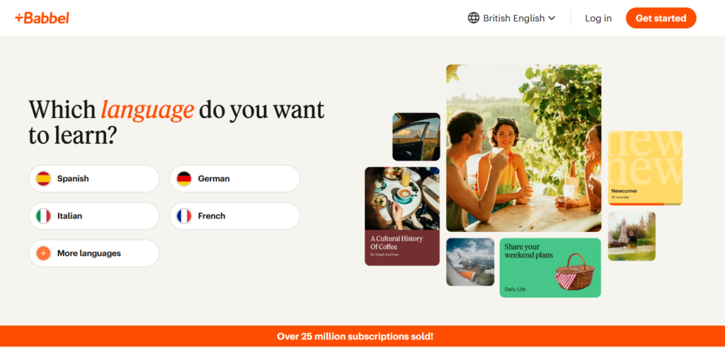 Babbel Homepage